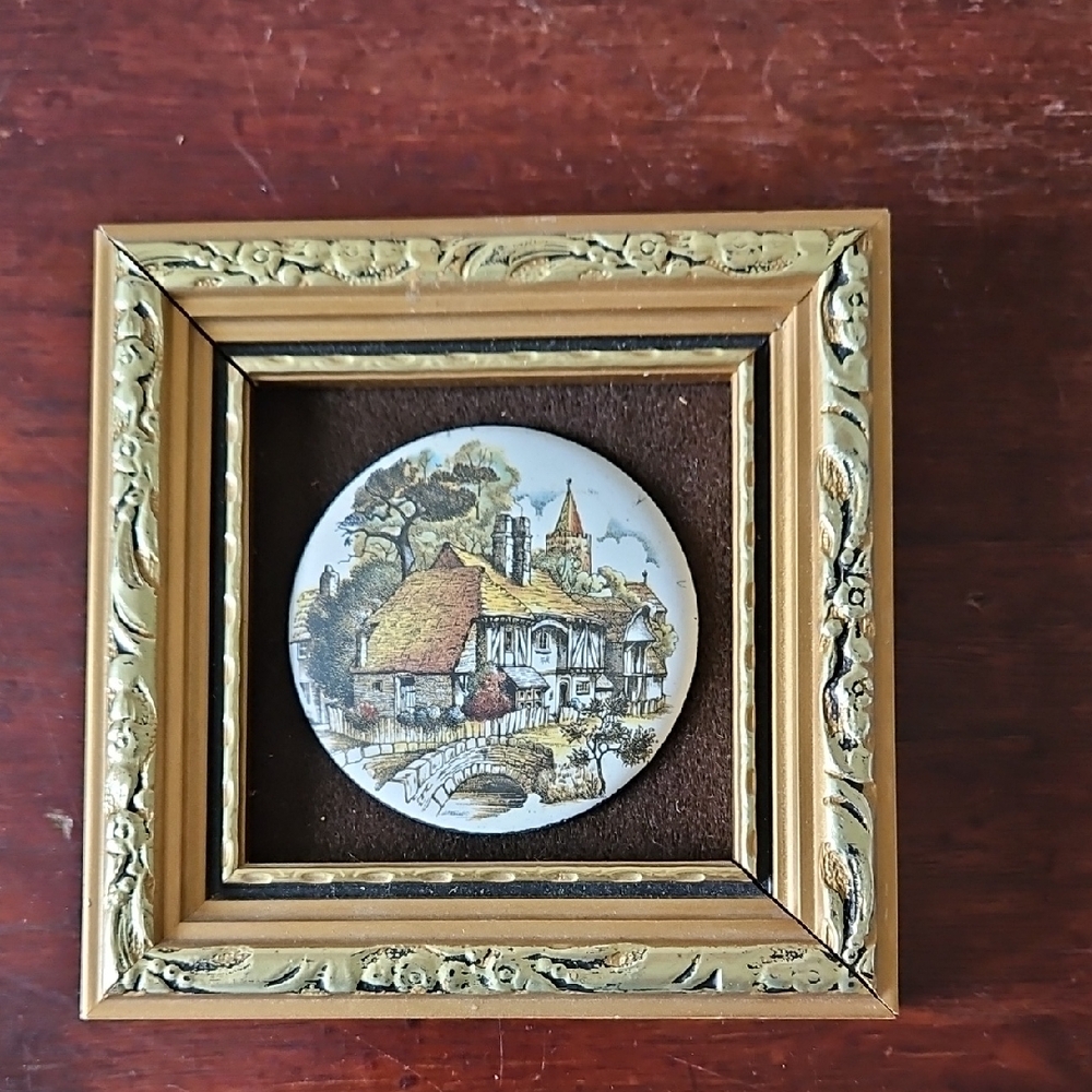 Vintage Enamel On Copper House By PG Cooper England Minature